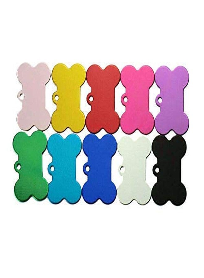 Pups&Pets 4 Colors Bone Shape Personalized Dog Cat Id Tags Imported Laser Engraved Cat Puppy. Free Bell Gift: Pink, L (Set of 4 Pcs). - Image 4